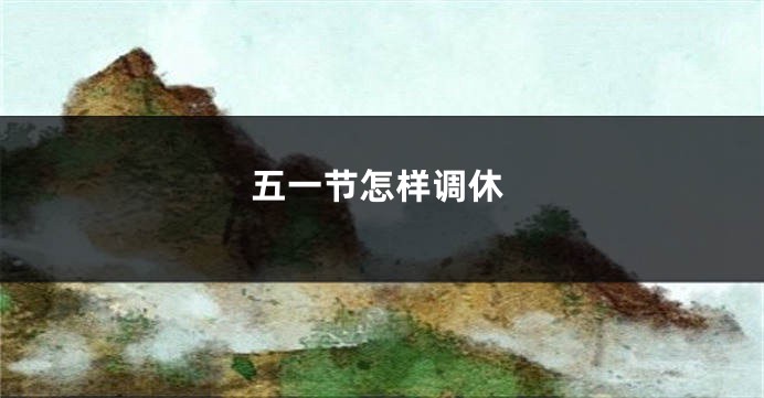 五一节怎样调休