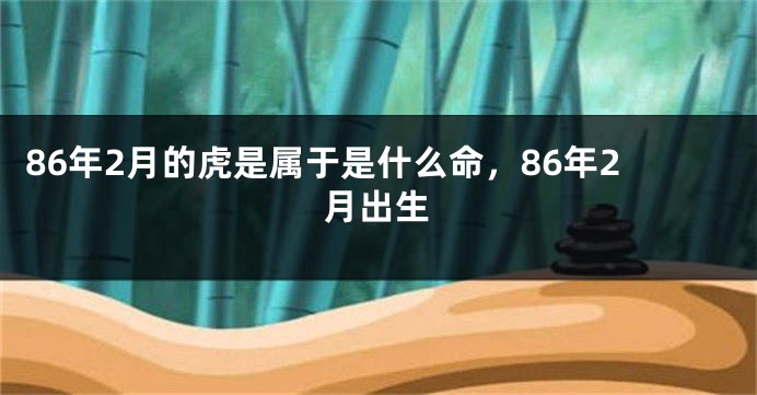 86年2月的虎是属于是什么命，86年2月出生