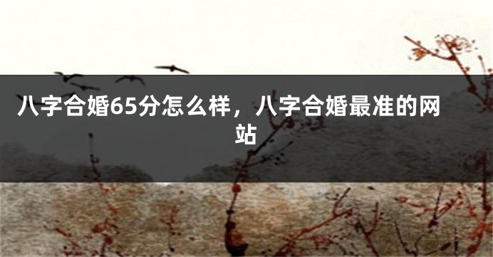 八字合婚65分怎么样，八字合婚最准的网站