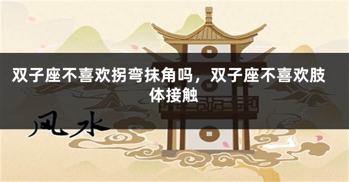 双子座不喜欢拐弯抹角吗，双子座不喜欢肢体接触