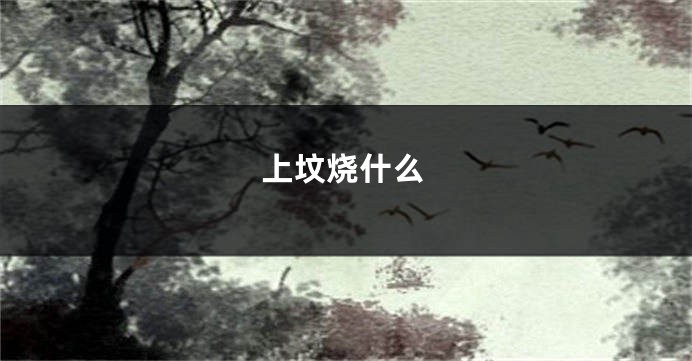 上坟烧什么