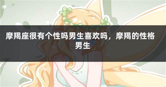 摩羯座很有个性吗男生喜欢吗，摩羯的性格男生