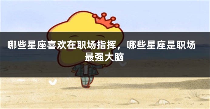 哪些星座喜欢在职场指挥，哪些星座是职场最强大脑