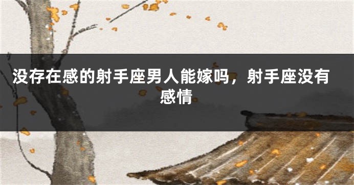 没存在感的射手座男人能嫁吗,射手座没有感情