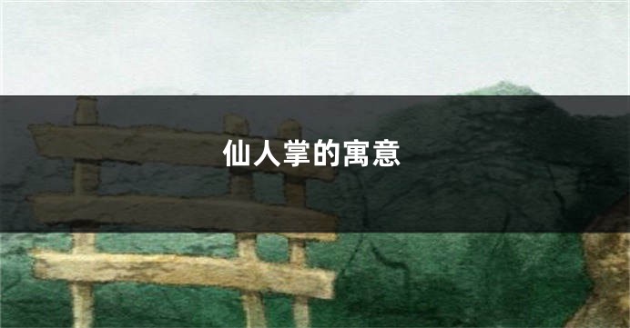 仙人掌的寓意