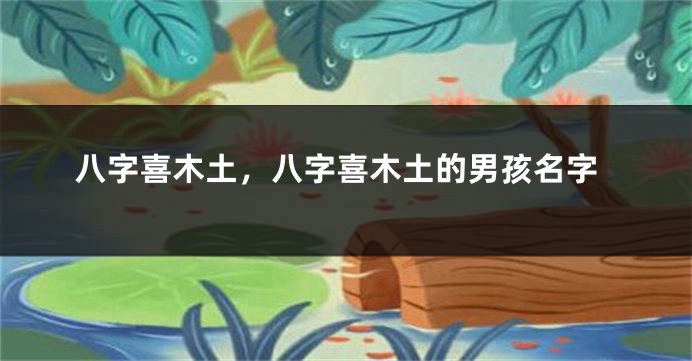 八字喜木土，八字喜木土的男孩名字
