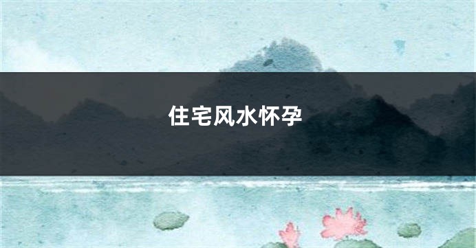 住宅风水怀孕