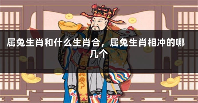 属兔生肖和什么生肖合，属兔生肖相冲的哪几个