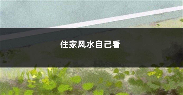 住家风水自己看
