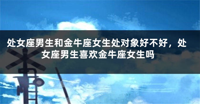 处女座男生和金牛座女生处对象好不好，处女座男生喜欢金牛座女生吗