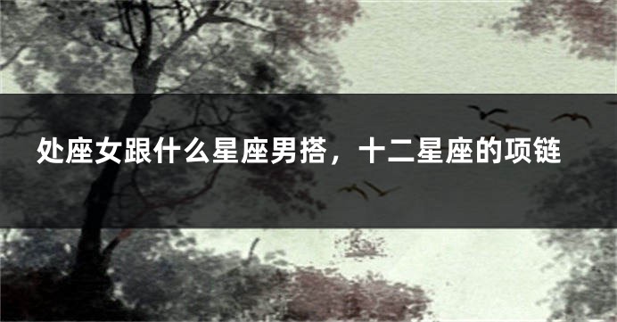 处座女跟什么星座男搭，十二星座的项链
