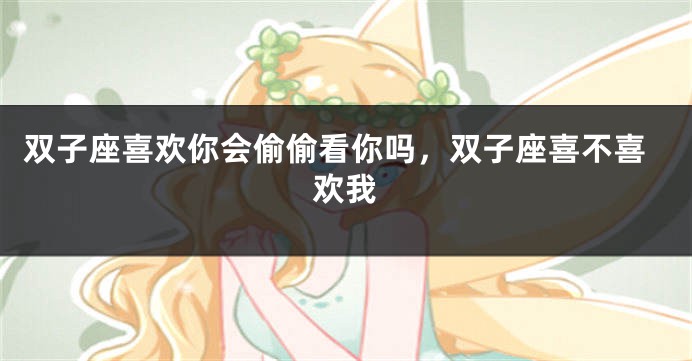 双子座喜欢你会偷偷看你吗，双子座喜不喜欢我