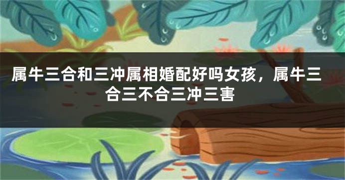 属牛三合和三冲属相婚配好吗女孩，属牛三合三不合三冲三害