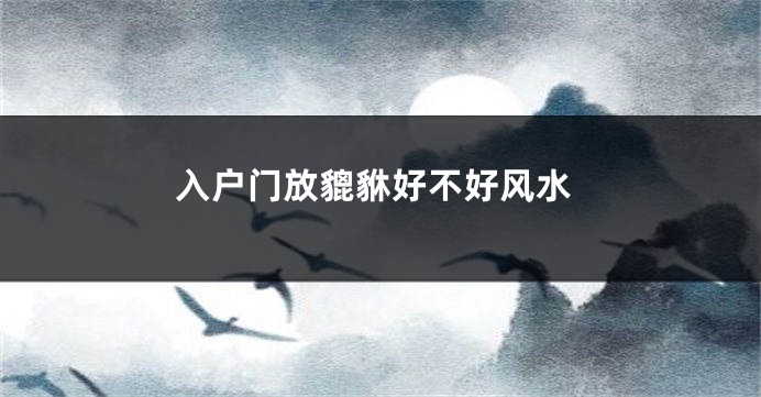 入户门放貔貅好不好风水