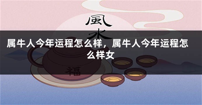 属牛人今年运程怎么样，属牛人今年运程怎么样女