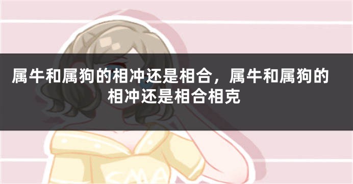 属牛和属狗的相冲还是相合，属牛和属狗的相冲还是相合相克