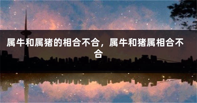 属牛和属猪的相合不合,属牛和猪属相合不合