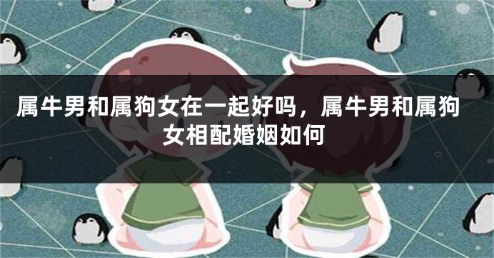 属牛男和属狗女在一起好吗，属牛男和属狗女相配婚姻如何