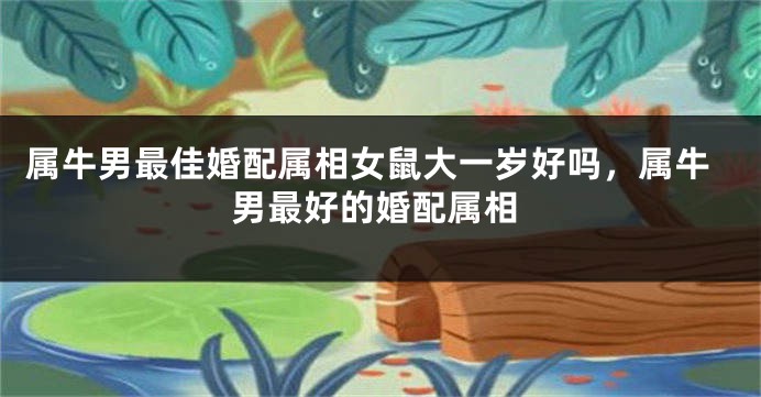 属牛男最佳婚配属相女鼠大一岁好吗，属牛男最好的婚配属相