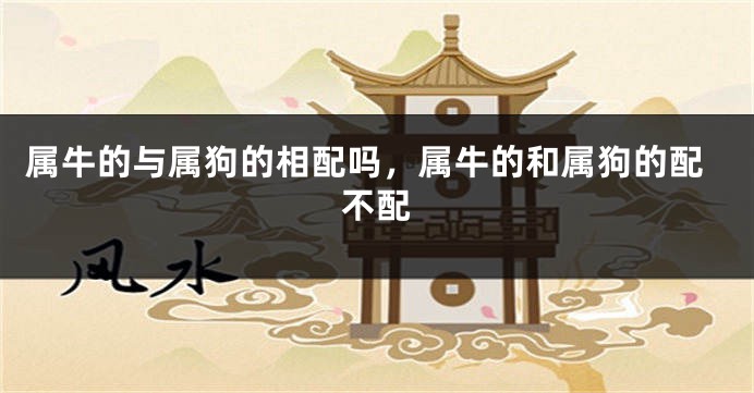 属牛的与属狗的相配吗，属牛的和属狗的配不配