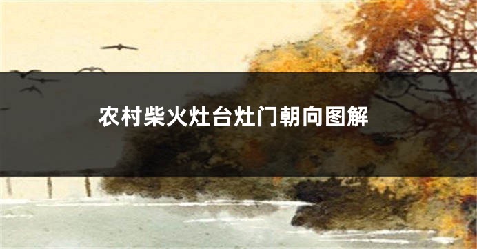 农村柴火灶台灶门朝向图解