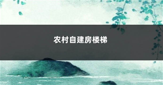 农村自建房楼梯