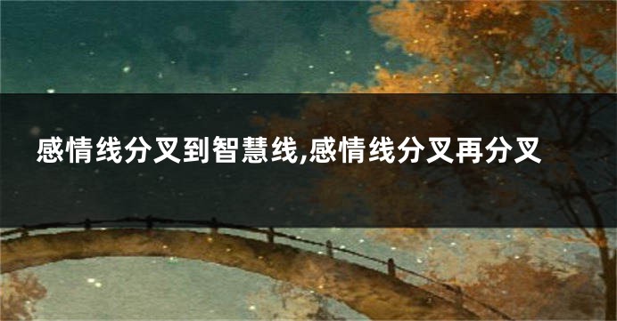 感情线分叉到智慧线,感情线分叉再分叉