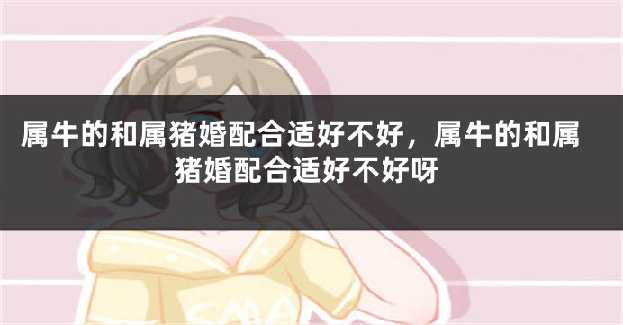 属牛的和属猪婚配合适好不好，属牛的和属猪婚配合适好不好呀