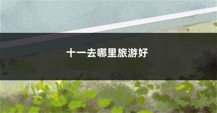 十一去哪里旅游好