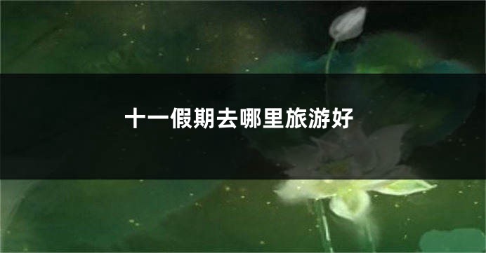 十一假期去哪里旅游好