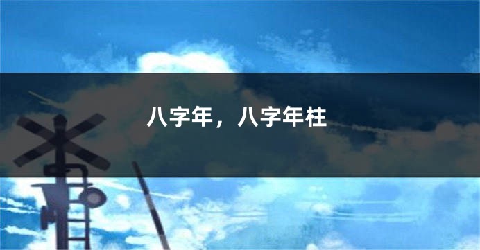 八字年，八字年柱