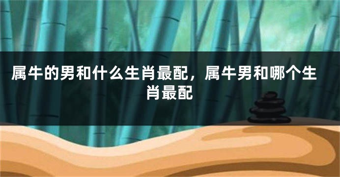 属牛的男和什么生肖最配，属牛男和哪个生肖最配
