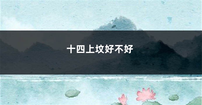 十四上坟好不好