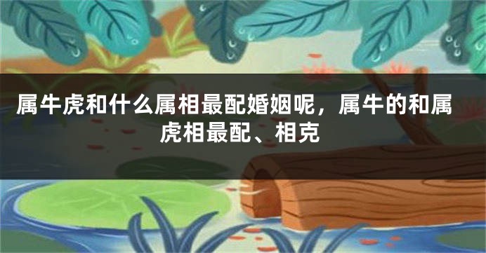 属牛虎和什么属相最配婚姻呢，属牛的和属虎相最配、相克