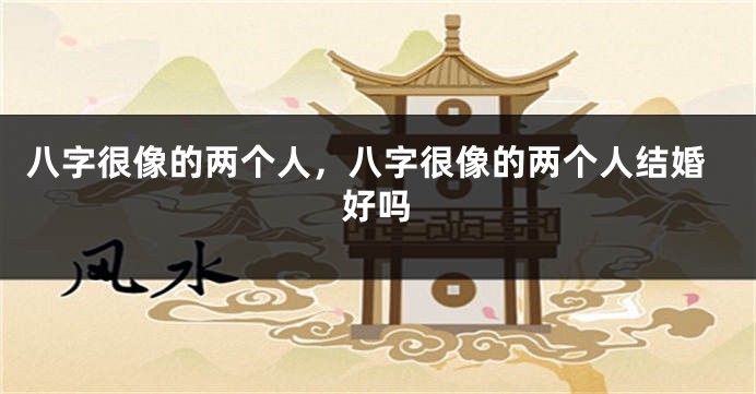 八字很像的两个人，八字很像的两个人结婚好吗