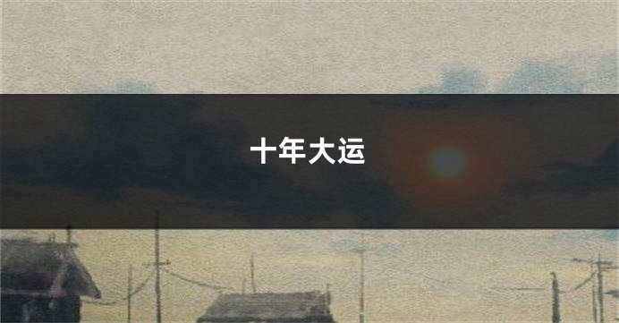 十年大运