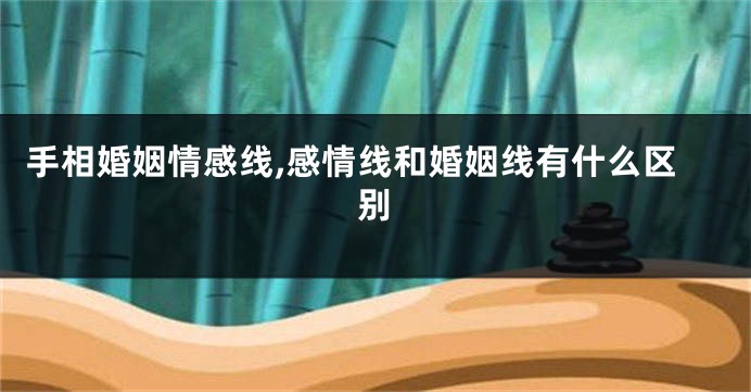 手相婚姻情感线,感情线和婚姻线有什么区别