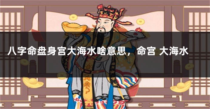 八字命盘身宫大海水啥意思，命宫 大海水