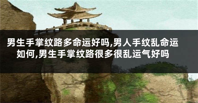 男生手掌纹路多命运好吗,男人手纹乱命运如何,男生手掌纹路很多很乱运气好吗