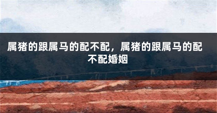属猪的跟属马的配不配，属猪的跟属马的配不配婚姻