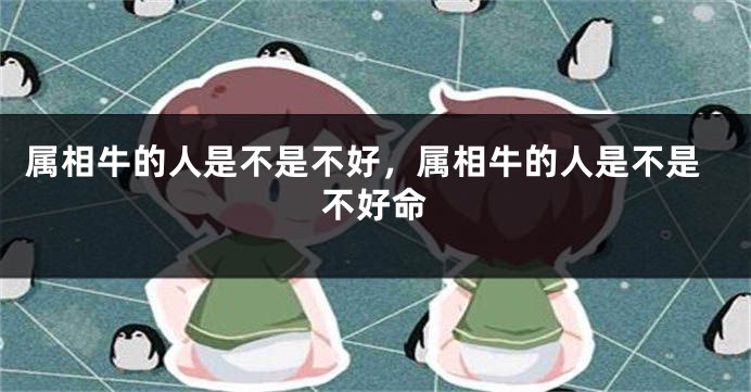 属相牛的人是不是不好，属相牛的人是不是不好命