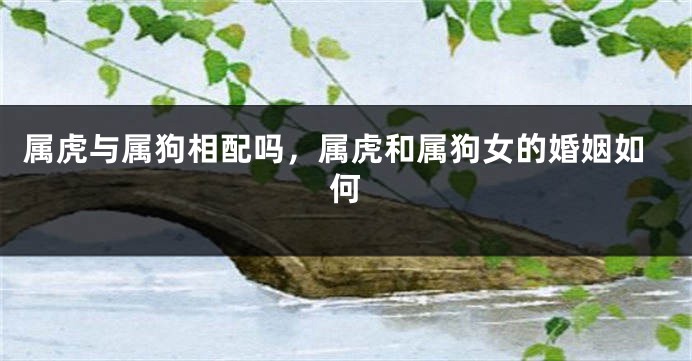 属虎与属狗相配吗，属虎和属狗女的婚姻如何