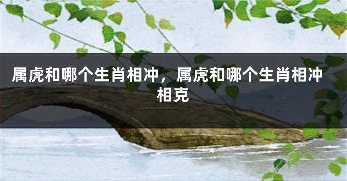 属虎和哪个生肖相冲，属虎和哪个生肖相冲相克