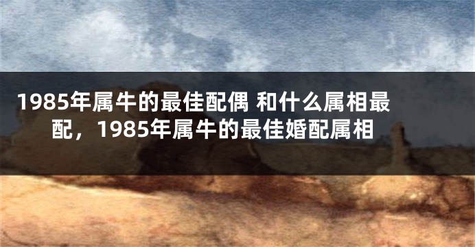 1985年属牛的最佳配偶 和什么属相最配，1985年属牛的最佳婚配属相