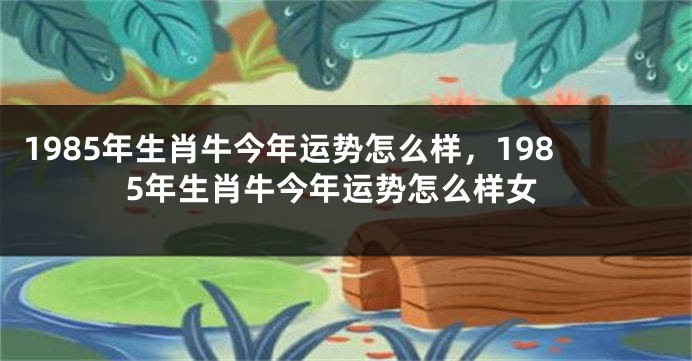 1985年生肖牛今年运势怎么样，1985年生肖牛今年运势怎么样女