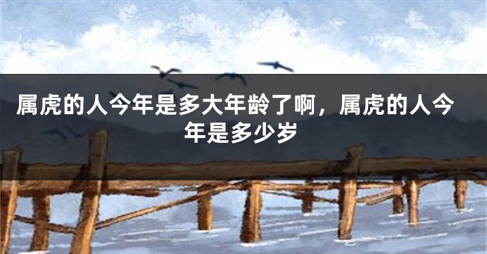 属虎的人今年是多大年龄了啊，属虎的人今年是多少岁