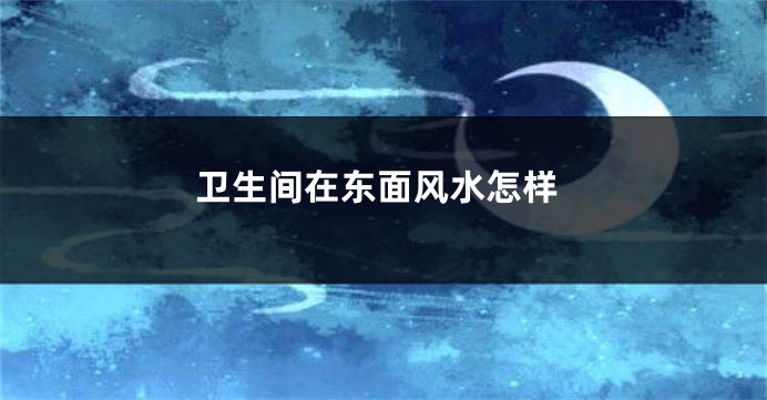 卫生间在东面风水怎样