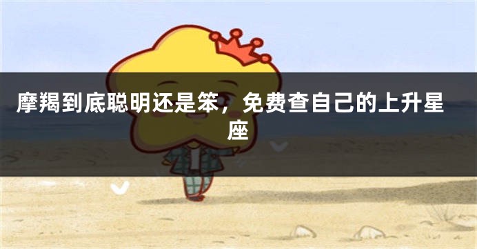 摩羯到底聪明还是笨，免费查自己的上升星座