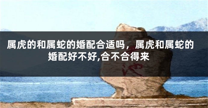 属虎的和属蛇的婚配合适吗，属虎和属蛇的婚配好不好,合不合得来