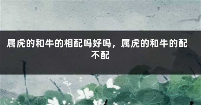 属虎的和牛的相配吗好吗，属虎的和牛的配不配